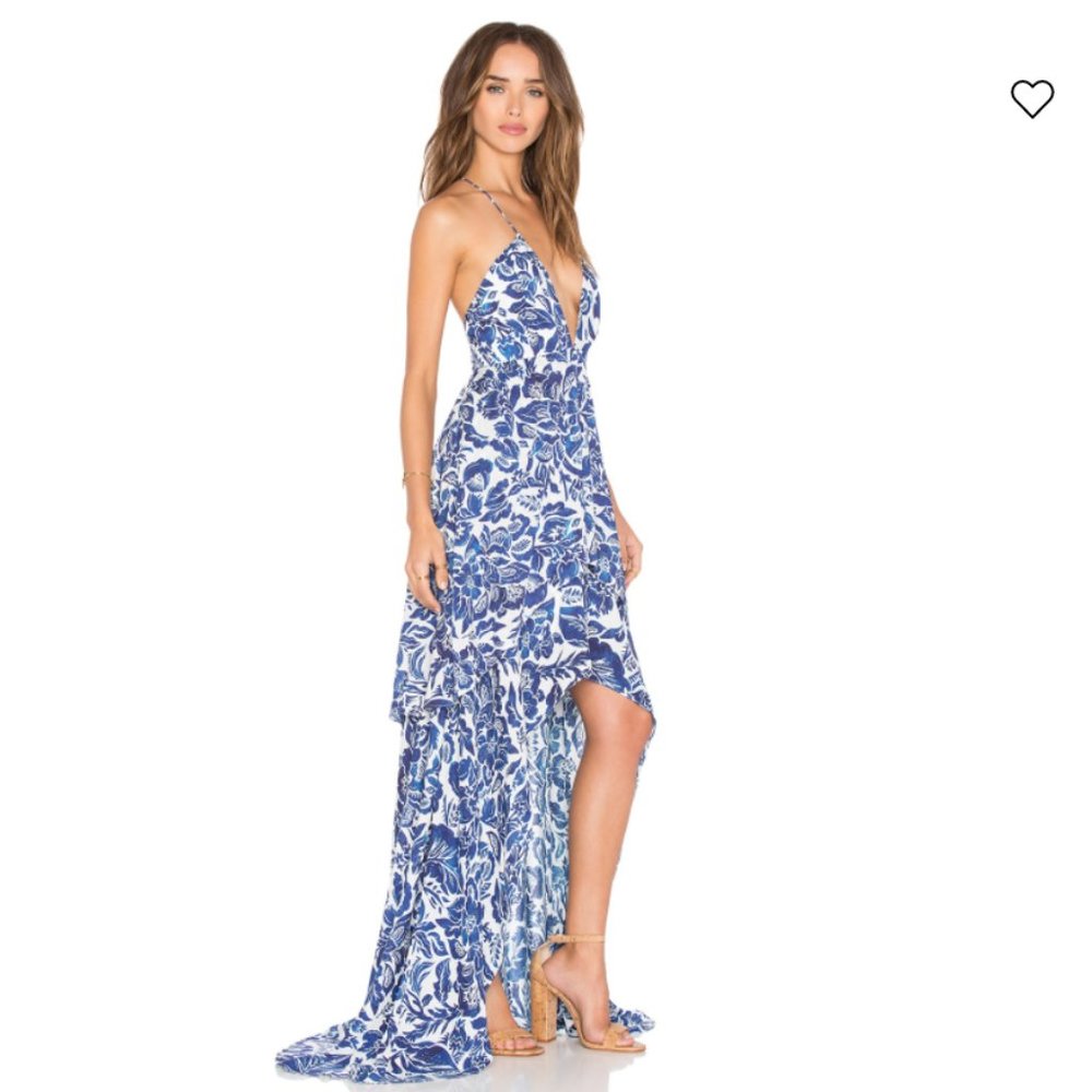 The Jetset Diaries Indigo Jungle Maxi Dress M JSD